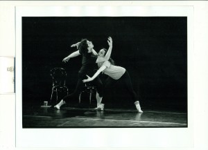 Brian Hanna and Susan Tenney in Mark Franko's The Death of an Attitude (photo: Tom Caravaglia