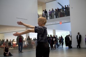 Musée de la danse. 20 Dancers for the XX Century at The Museum of Modern Art, October 2013. Part of Musée de la danse: Three Collective Gestures (October 18 to November 03, 2013). Dancer: Meg Stuart. Photograph © 2013 The Museum of Modern Art, New York. Photo by Julieta Cervantes